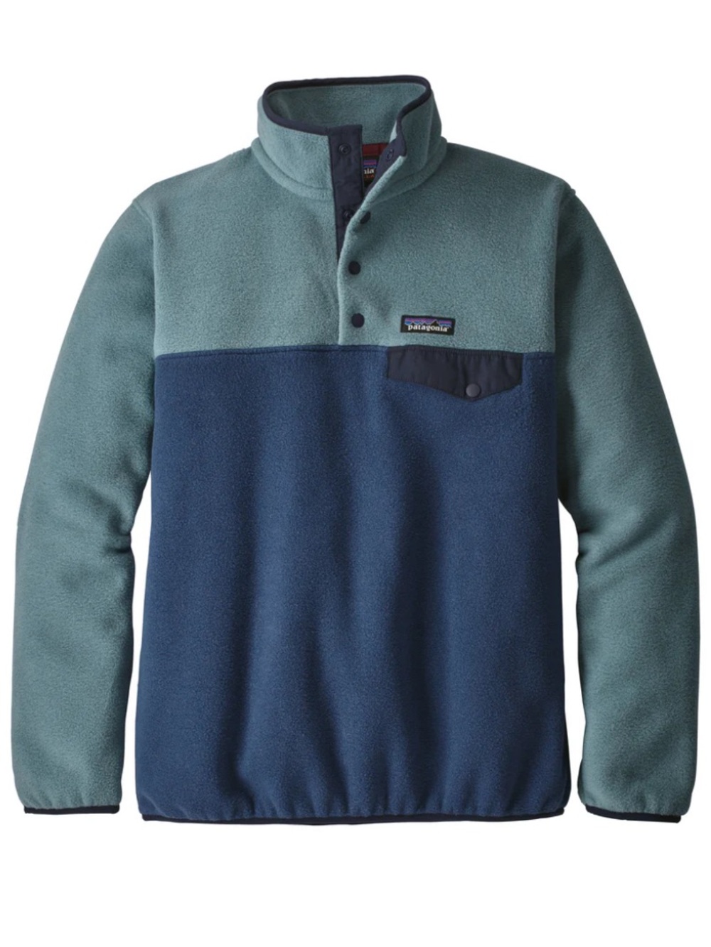 Patagonia Women's Lightweight Synchilla Snap-T Pullover Sweater in Stone Blue